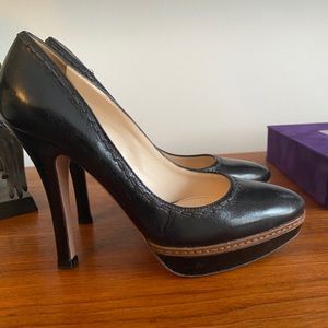 Prada platform pump